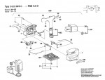 Bosch 0 603 923 003 Pss 9,6 V Cordless Orbital Sander 9.6 V / Eu Spare Parts